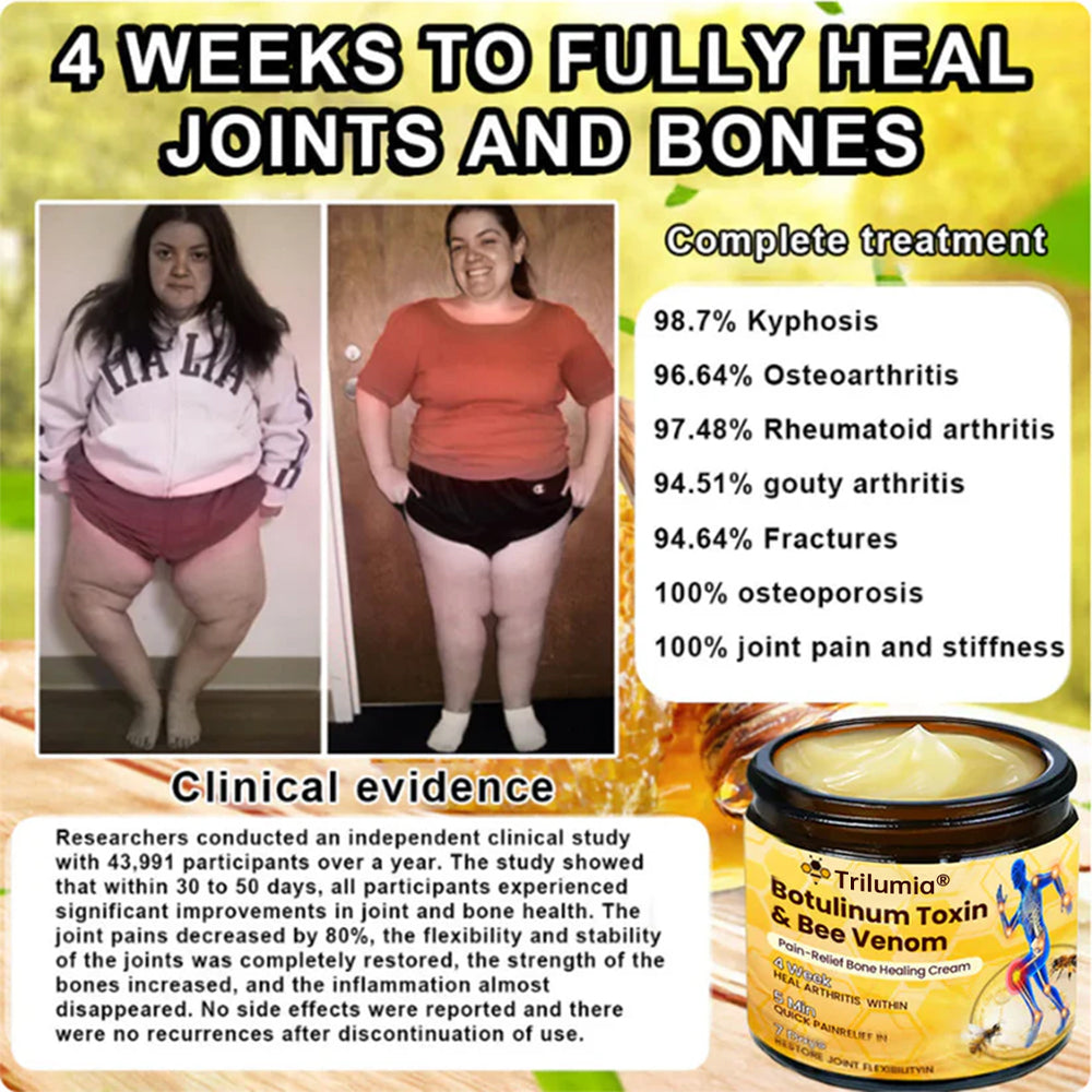 Trilumia® Botulinum Toxin & Bee Venom Pain-Relief Bone Healing Cream🌟⏰50% Off for a Limited Time – Sponsored by Boots