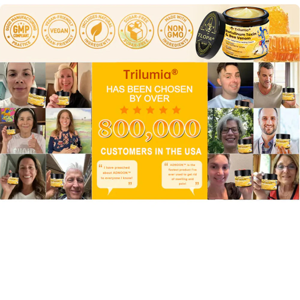 Trilumia® Botulinum Toxin & Bee Venom Pain-Relief Bone Healing Cream🌟⏰50% Off for a Limited Time – Sponsored by Boots