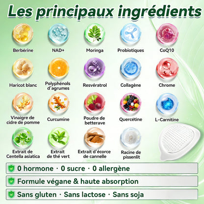 Magasin Officiel👩‍⚕️|H𝐞a𝐥r𝐢z𝐞® Moringa · BERBÉRINEX NAD+12-EN-1 Patch avancé à micro-aiguilles nano ✅(Une application quotidienne, résultats visibles en 7 jours)  Obésité, Diabète, Apnée du sommeil, Problèmes articulaires🍬🍔